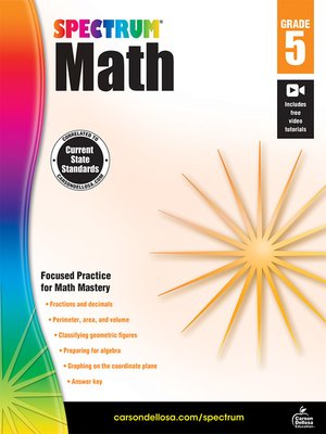 cover image of Spectrum Math Workbook, Grade 5